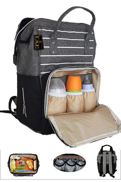 ESY LİNE Functional Care Bag for Mother and Baby - Backpack and Organizer