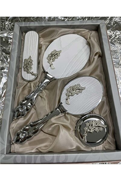 CAMOMILE Ayna Tarak Seti Hediyelik Elbise Fırçası Bohça Çeyiz Seti Söz Nişan ...