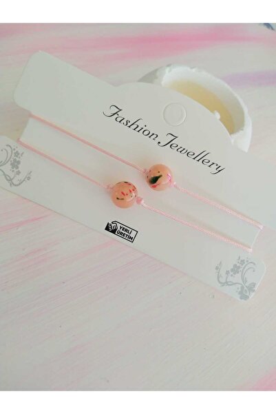 nasclaycollection Hediye Arkadaş Sevgili Dost Turuncu Bileklik 2li