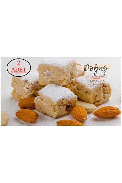 KEÇECİZADE doğuş şekerleme ve hediyelik keçecizade bademli kare kurabiye 185 gr.X2 KUTU