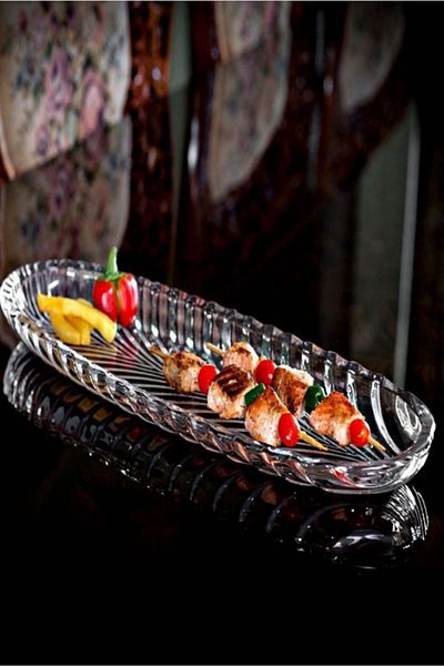 Gülümseten Avm 6-Piece Glass Serving Plate (40 CM)