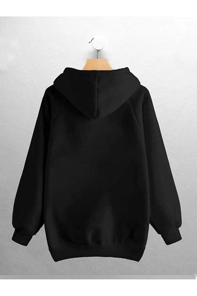 Massgai Oversize Hooded Sweatshirt - Printed and Infinite Glass Design