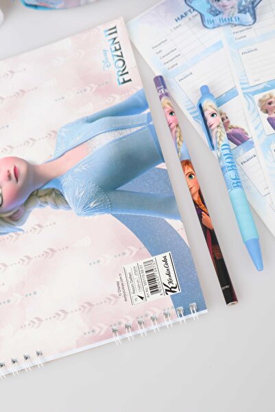 ELSA مجموعة وجبات مكتبية مرخصة من FROZEN ELSA للمدرسة والتغذية وحقيبة قلم رصاص