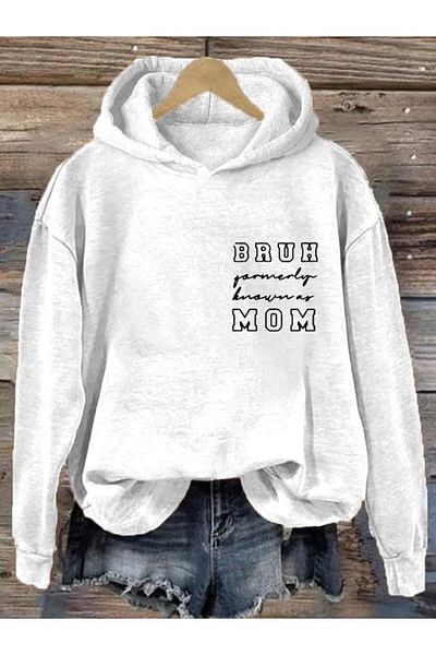 Massgai Bruh Mom Design - Φούτερ με κουκούλα Unisex Oversize Hoodie