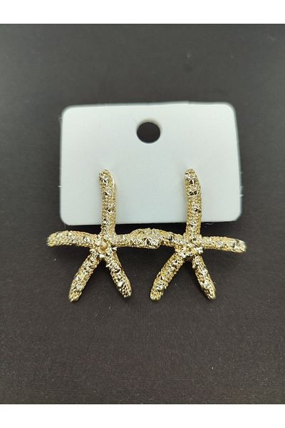 Candy Patterned Starfish Earrings