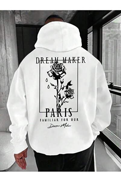 Massgai Paris Design Štampano Unisex Oversize kroj Sa kapuljačom Dukserica sa...