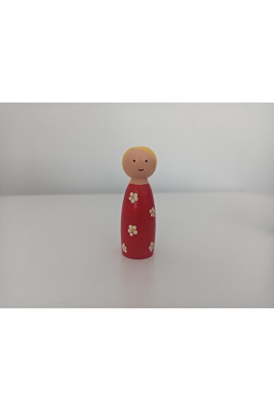Gepetto Ahşap Boyalı Peg Bebekler- Eğlenceli Renkli Pegdoll