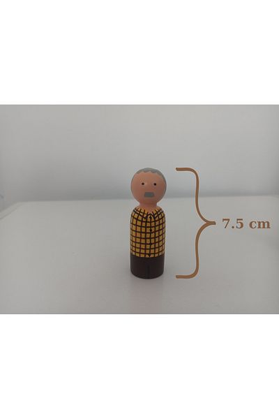 Gepetto Colorful WoodEn PaintEd PEg Baby Full - Fun DEsign