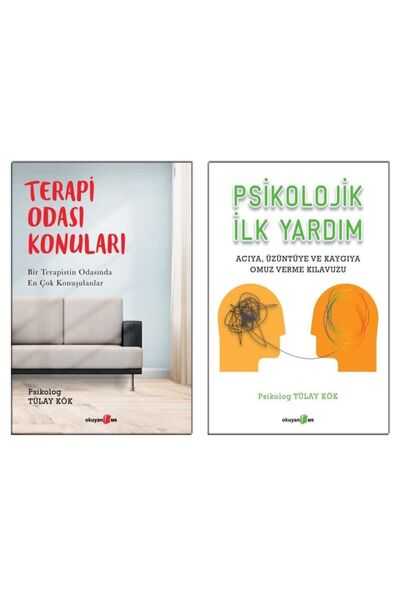 Okuyan Us Yayınları Terapi Odası Konuları + Psikolojik Ilk Yardım / Tülay Kök...