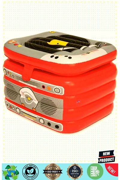 OMZ Retromusic Portable Inflatable Refrigerator 31 Liter Girl Boy Toys Educational Toys