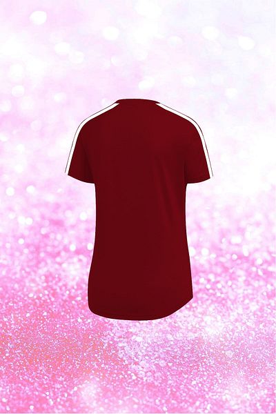 POSEIDON STORM Tricou pentru femei de mărime mare, burgundă, din țesătură Dri-fit, fără imprimare, cu decolteu rotund, 4xl-10xl