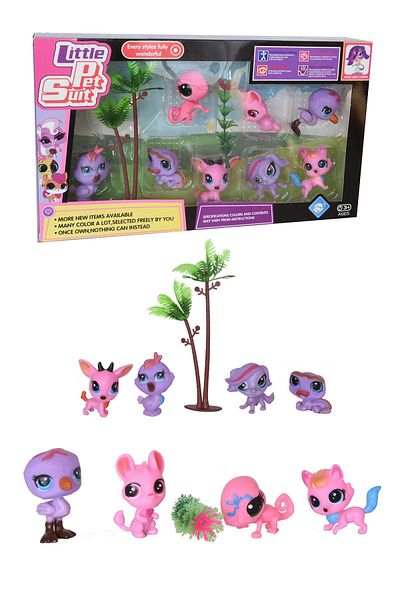 Minişler Pet Shop Minis Littles Pet Shop 8 Piece Character Set