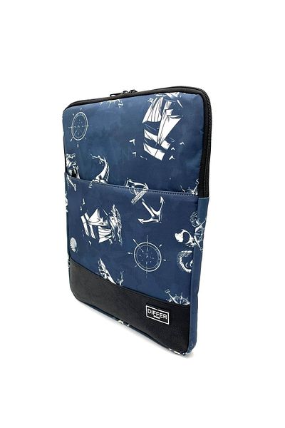 Differ 13-14'' Inch Ocean Pattern Navy Blue Unisex Macbook/laptop/computer/notebook/tablet Case