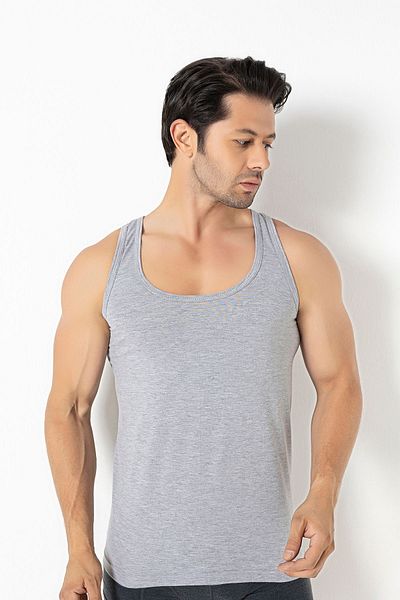 saac Gray Single Jersey Men's Athlete - 4 Pieces, 100% Cotton Combed