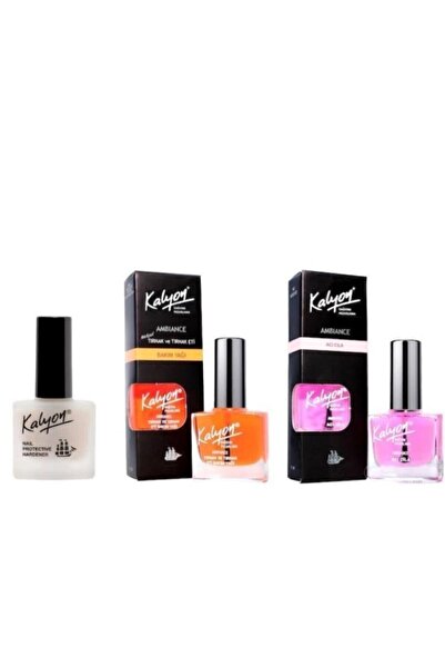 Kalyon Tırnak Sertleştirici Tırnak Bakım Yağı Acı Cila 3'lü Set