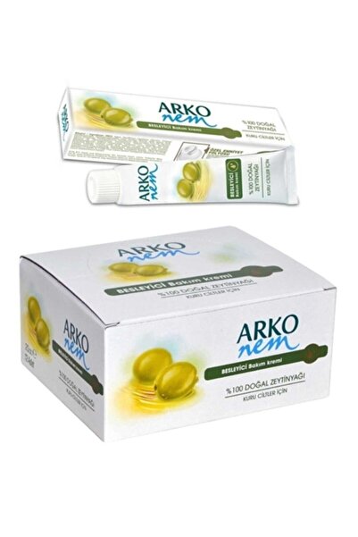 ARKO Nem Besleyici Bakım Kremi Zeytinyağlı 20 ml (12 ADET)