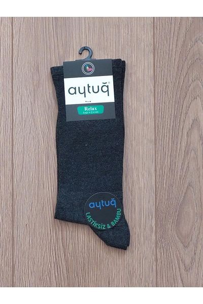 Aytuğ Мъжки чорапи до глезена от бамбук, еластични, 3 чифта, здравна група, Antirarit (тъмносиви) - 51000