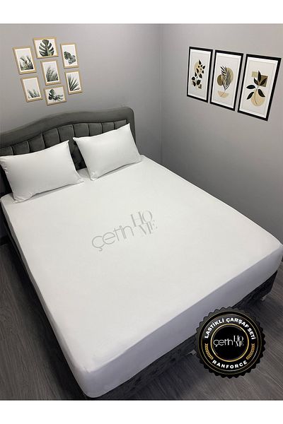 Çetinhome Sheet Set - Fabric Elastic Double White