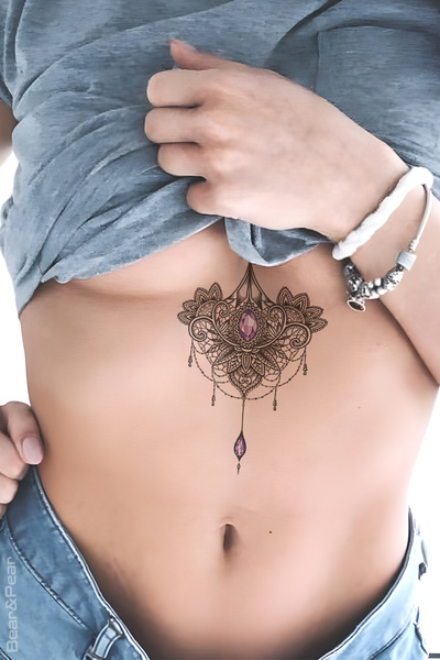 BP Tattoo Göğüs Arası Geçici Dövme 3'lü