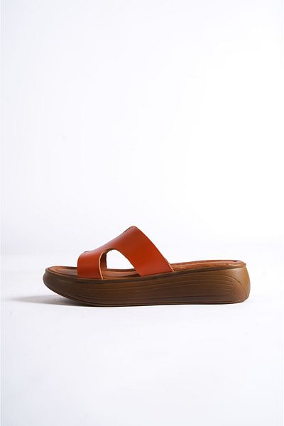 İREM Genuine Leather Women's Daily Slippers - TR160Y54KI
