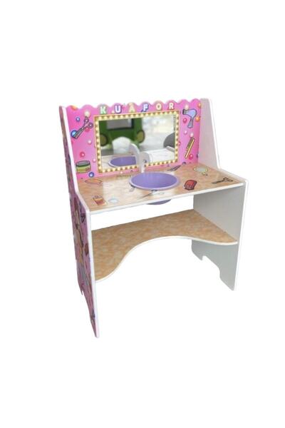 Laylay Toys ركن تصفيف الشعر الخشبي الصغير للأطفال