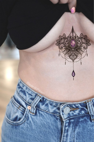 BP Tattoo Göğüs Arası Geçici Dövme 3'lü