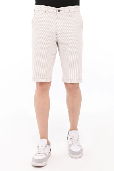 daddies cool with epic Παντελόνι Βερμούδες από κρεμ βαμβάκι
