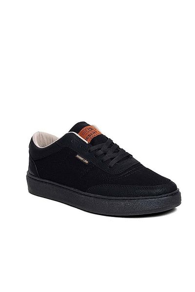 İmerShoes Black Linen Sneaker - Comfortable Stitching, Non-Slip Sole, Lace-Up Seasonal 2024