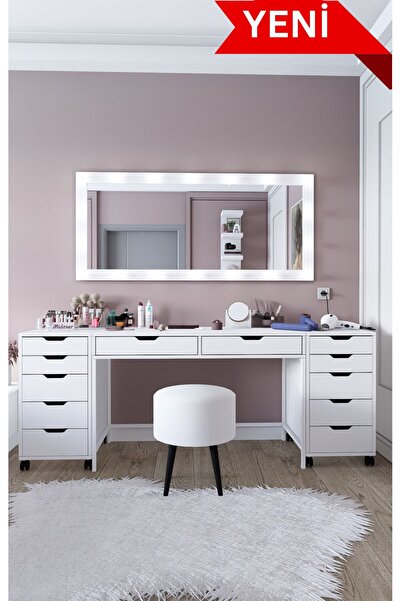 midoser Duru Makyaj Masası Seti ( Ayna Hariç) - 200 Cm
