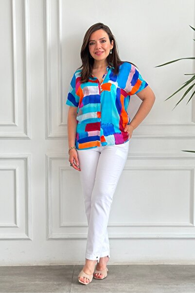 Yağmur Butik Pantaloni asimetrici din material textil cu picioare și curea