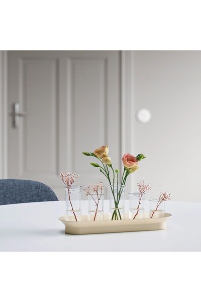 IKEA 10 cm VATTENKRASSE bitki çoğaltma seti, krem-altın rengi Cam Modern Garantisiz Modern Bej