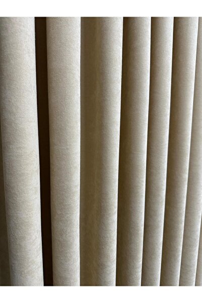 Erdoğanlar Koza Ada Fonluk Light Yellow/Beige Single Wing 1/3 Tight Pleat