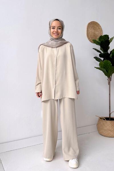 Ka Hijab Perli 2-dijelni set hidžaba - krem