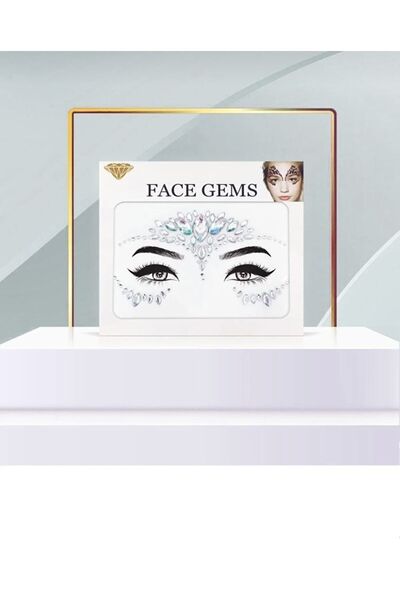 Genel Markalar Holografik Yansımalı Işıltılı Kristal Yüz Taşı Face Gems Face ...
