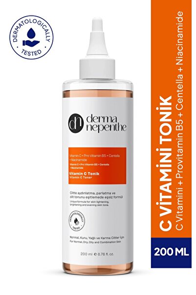 Derma Nepenthe Vitamin C Tonik 200 Ml - Aydınlatıcı, Parlatıcı ve Cilt Tonunu...