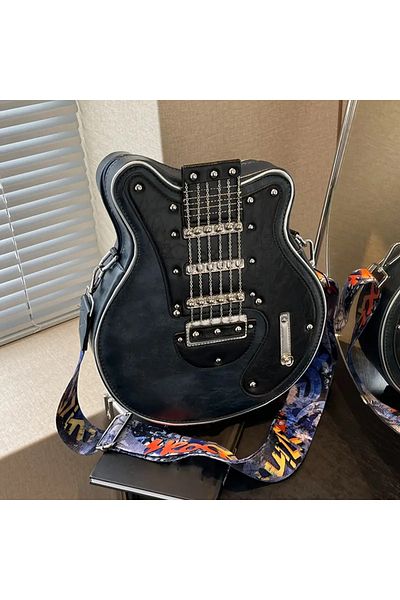 bundle island Guitar Shaped Shoulder Bag - Stylish and Convenient