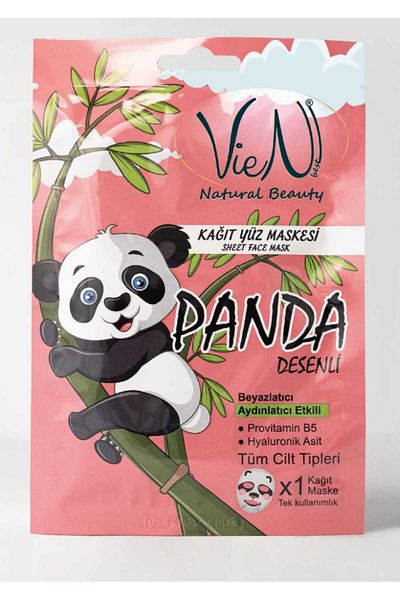 DERİNGRUP 20-Piece Panda Patterned Face Mask