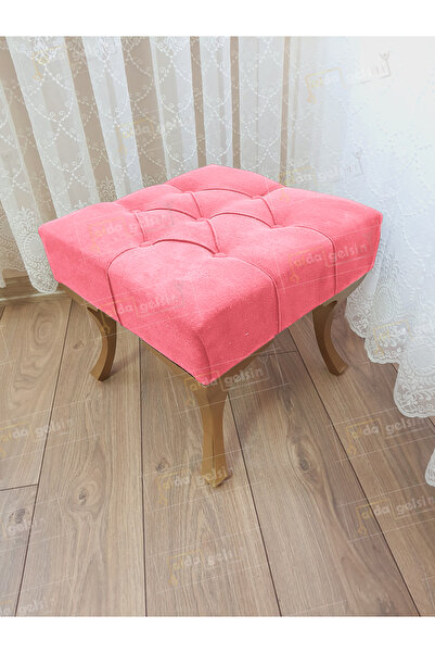 aldagelsin Kapitoneli Makyaj Pufu Ayak Ucu Puf Gold Ayak (45*45)