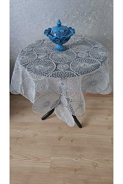 ZESA HOME Tulle Laced Fiskos Tablecloth