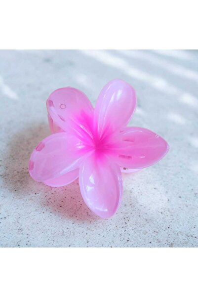 nasclaycollection Μεγάλη αγκράφα με μοντέρνο λουλούδι λωτού