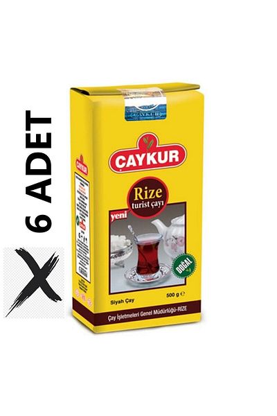 Çaykur Rize Tourist Tea 500Grx6 Pieces Advantageous Set