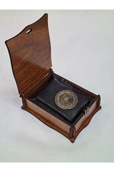 Kervan Bursa Özel Ahşap Kutulu Hz..Süleyman A.S Mühürü Ikili Muska Zirve Duası