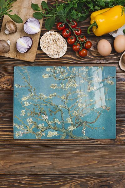 Postifull Cutting Board, New Generation Chopping Board Glass, Art Series, Thick and Tempered Unbreakable Glass, 21*30cm