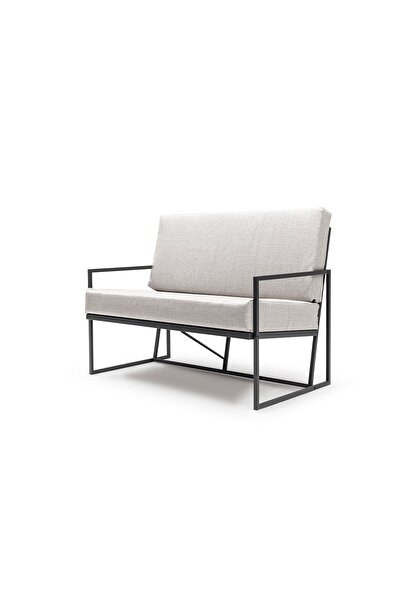 Gaga Mobilya Ev Ofis Büro Bahçe Teras Kanepe Koltuk (AÇIK GRİ)