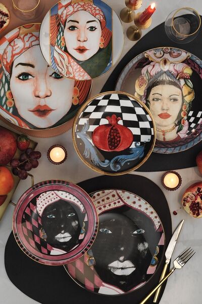 Kütahya Porselen Sophia Femina 6 Parça Pasta Takımı