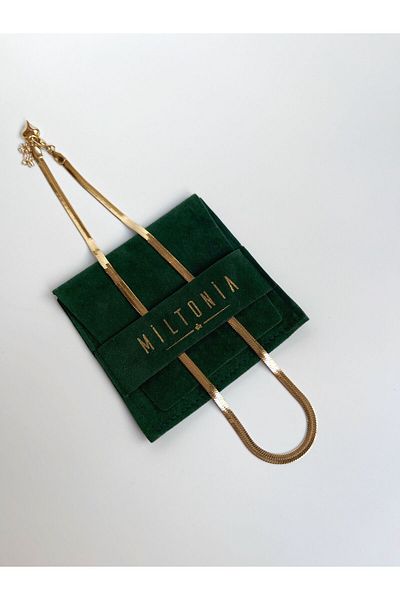 Miltonia Herringbone - Italian Gold Chain