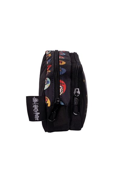 WİGGLE Wiggle Harry Potter - Black School Pencil Case Double Compartment Cloth Pen Bag For Kids