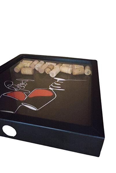 MEYK AHŞAP Şarap Mantarı Koleksiyon Kutusu