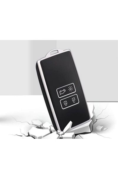 EBG İSTANBUL Case for Renault Clio E-Tech Megane 4 Talisman - Black Silver Silver Anh.