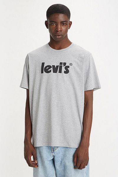 Levi's Ανδρικό μπλουζάκι σε γκρι χαλαρωτική εφαρμογή - A2082-0094